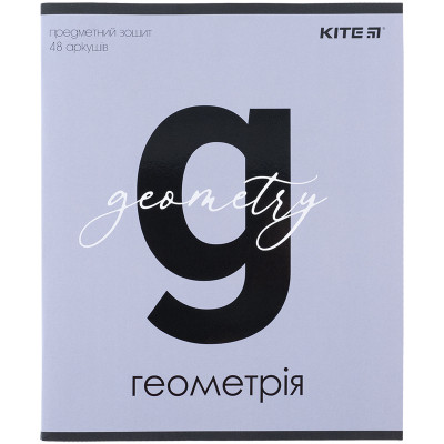Зошит Kite предметний Letters 48 аркушів, геометрія клітинка (K24-240-3)