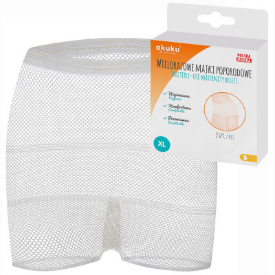 Післяпологові труси Akuku багаторазові в сіточку, розмір XL (A0235)