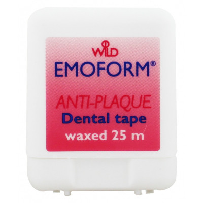 Зубна нитка Dr. Wild Emoform вощена стрічка 25 м (7611841138703)