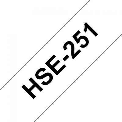 Стрічка для принтера етикеток UKRMARK B-HS251, термоусадочная трубка 23,6мм х 1,5м, black on white, совместимая с HSe251 (900533)