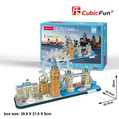 Пазл Cubic Fun Тривимірна головоломка-конструктор City Line Венеція (MC269h)