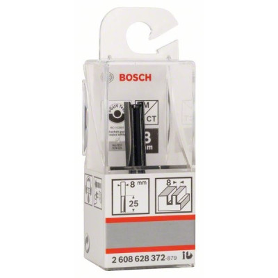 Фреза Bosch Professional пазова з двома лезами, Std, S8, D8, L25.4 (2.608.628.372)