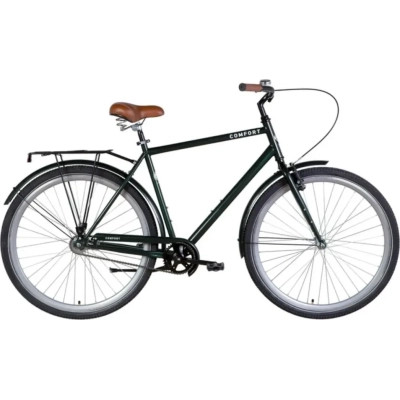 Велосипед Dorozhnik 28&quot; Comfort Male рама-22&quot; темно-зелений 2024 (OPS-D-28-376)