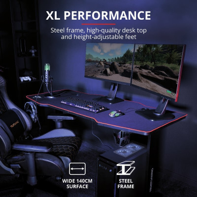 Комп&#039;ютерний стіл Trust GXT 1175 Imperius XL Black (23802)