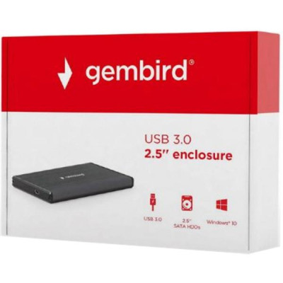Кишеня зовнішня Gembird 2.5&quot; USB3.0 black (EE2-U3S-3)
