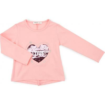Кофта дитяча Breeze з аплікацією перевертишем &quot;LOVE&quot; (11227-98G-peach)