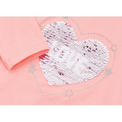 Кофта дитяча Breeze з аплікацією перевертишем &quot;LOVE&quot; (11227-98G-peach)