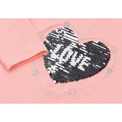 Кофта дитяча Breeze з аплікацією перевертишем &quot;LOVE&quot; (11227-98G-peach)