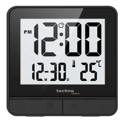 Настільний годинник Technoline WT375 Black (DAS302469)
