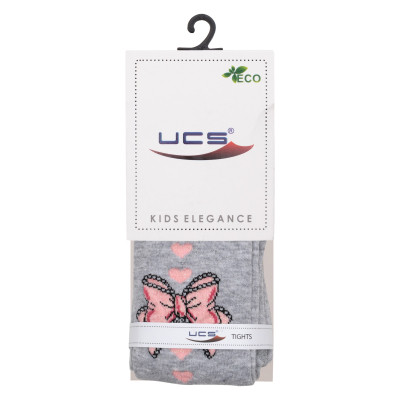 Колготки дитячі UCS Socks з бантом (M0C0301-2192-146G-gray)