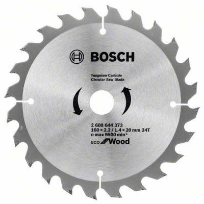 Круг відрізний Bosch пиляльний Eco for WO 160x20/16-24T (2.608.644.373)