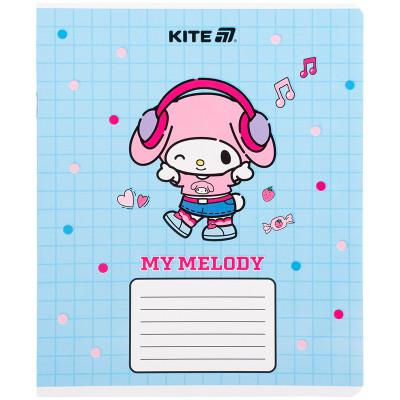 Зошит Kite Kuromi, 12 аркушів, клітинка (HK25-232-4)