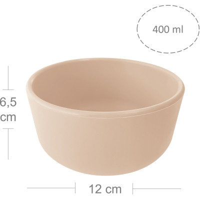 Тарілка дитяча MinikOiOi Bowl - Bubble Beige (101080108)