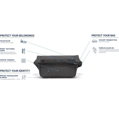 Сумка Pacsafe Metrosafe X sling pack Графітова (30650136)