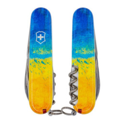 Ніж Victorinox Spartan Ukraine 91 мм Жовто-синій малюнок (1.3603.7_T3100p)