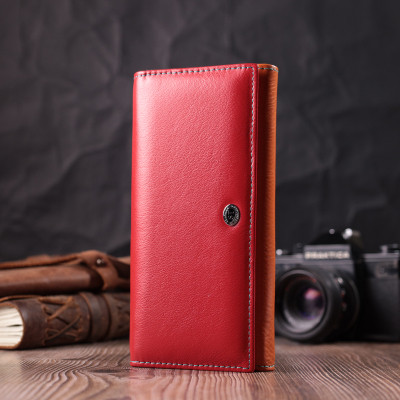 Гаманець ST Leather З натуральної шкіри Різнобарвний (22518)