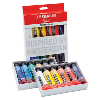 Акрилові фарби Royal Talens Amsterdam Standard 12 кольорів 20 мл (8712079329327)