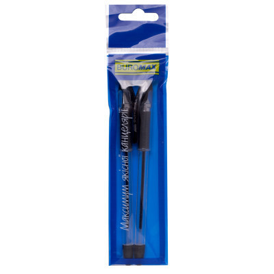 Ручка масляна Buromax MaxOFFICE 2 шт., в блістері, чорна (BM.8352-02-2)