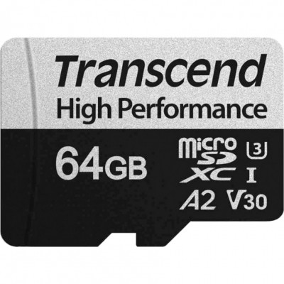 Карта пам&#039;яті Transcend 64GB microSDXC class 10 UHS-I U3 A2 (TS64GUSD340S)