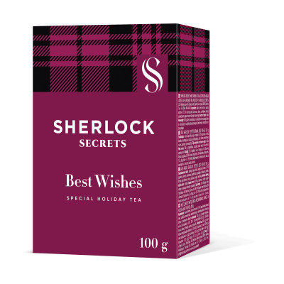 Чай Sherlock Secrets Best Wishes чорний зі шматочками апельсина, кориці та гвоздики 100 г (shs.03316)