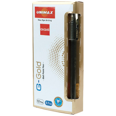 Ручка кулькова Unimax G-Gold, чорна (UX-139-01)
