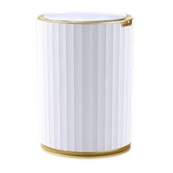 Контейнер для сміття JAH Nordic Сенсорний Білий із золотим 9 л (20259)