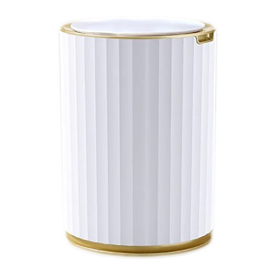 Контейнер для сміття JAH Nordic Сенсорний Білий із золотим 9 л (20259)