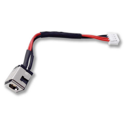 Роз&#039;єм живлення ноутбука з кабелем для Asus PJ246 (5.5mm x 2.5mm), 4-pin, 7 см Универсальный (A49041)