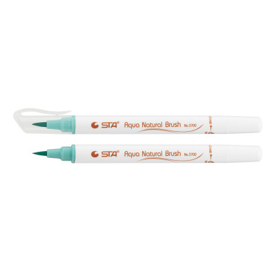 Художній маркер STA пензлик акварельний AQUA NATURAL BRUSH 3700, м&#039;ятний (STA3700-35)