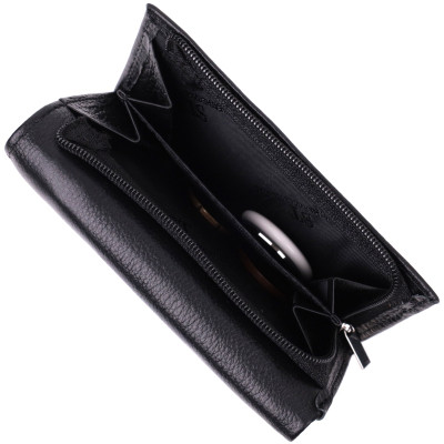 Гаманець ST Leather Шкіряний Чорний (22488)