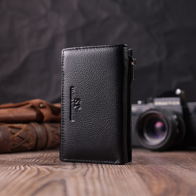 Гаманець ST Leather Шкіряний Чорний (22488)