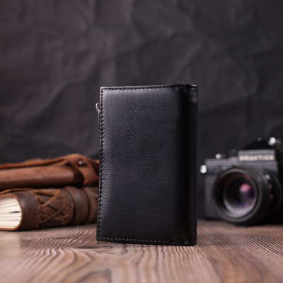 Гаманець ST Leather Шкіряний Чорний (22488)