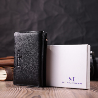 Гаманець ST Leather Шкіряний Чорний (22488)