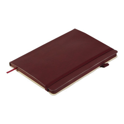 Книга записна Buromax Brief 96 аркушів А5 у клітинку темно-червоний (BM.295104-13)