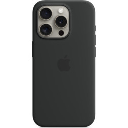 Чохол до мобільного телефона Apple iPhone 15 Pro Silicone Case with MagSafe Black (MT1A3ZM/A)