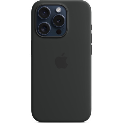 Чохол до мобільного телефона Apple iPhone 15 Pro Silicone Case with MagSafe Black (MT1A3ZM/A)
