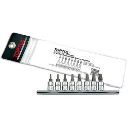 Набір біт Toptul TORX п'ятигранних з отвором 1/4&quot; T8-T40 8шт. (GAAG0805)
