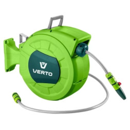 Шланг для поливу Verto на автоматичній котушці, 20м+2м, 1/2&quot; (15G891)