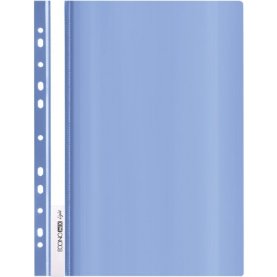 Папка-швидкозшивач Economix А4 Light з перфорації, синя (E38504-02)