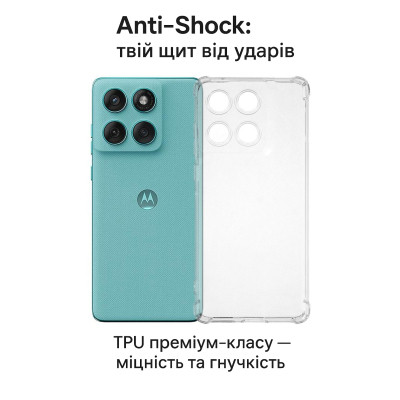 Чохол до мобільного телефона BeCover Anti-Shock Motorola Edge 60 Fusion Clear (713805)