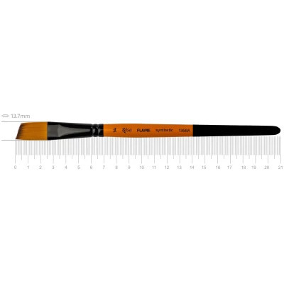 Пензлик для малювання Rosa Синтетика кутова, FLAME 1368А, №14 (4823098534563)