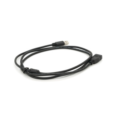 Дата кабель USB 2.0 AM/AF 1.5m ferrite black Voltronic (YT-AM/AF-1.5B)