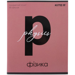 Зошит Kite предметний Letters 48 аркушів, фізика клітинка (K24-240-7)