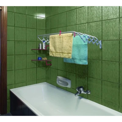 Сушарка для білизни Gimi Brio Super 120 настінна 6 м (156051) (928577)