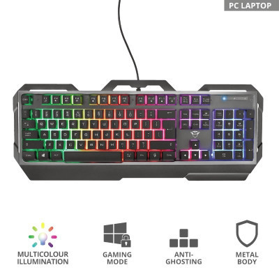 Клавіатура Trust GXT 856 Torac Illuminated Black (23577)