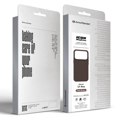 Чохол до мобільного телефона Armorstandart ICON2 MagCase Apple iPhone 17 Pro Dark Brown (ARM87082)