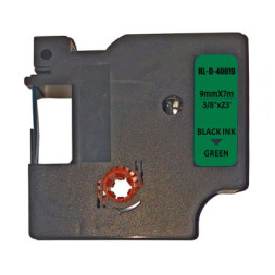 Стрічка для принтера етикеток UKRMARK RL-D-40919P-BK/GR, аналог DYMO S0720740, 9мм х 7м. (900294)