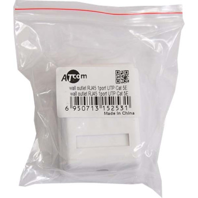 Комп&#039;ютерна розетка Atcom RJ45 x1 UTP cat.6 (60251)