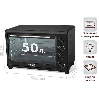 Електропіч PRIME Technics PEO 5050 B