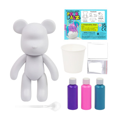 Набір для творчості ToyMonster Pour Palz Флюїд Арт - Ведмедик &quot;Ягідний вибух&quot; (GS-G08682)